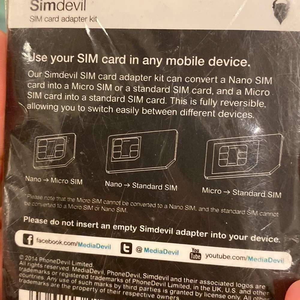 Simdevil SIM card adapter kit​
